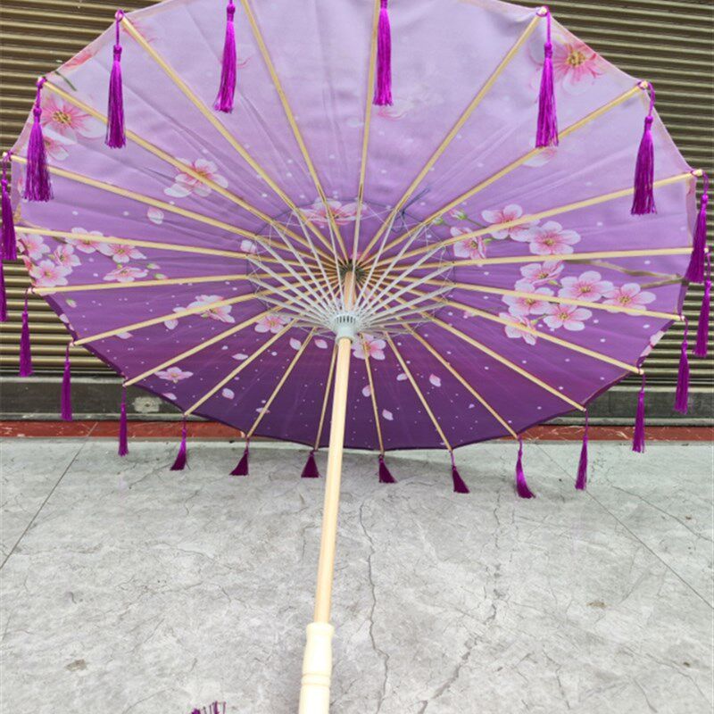 流苏伞表演装饰伞走秀拍照道具古风工艺伞民族风广场跳舞伞舞蹈伞