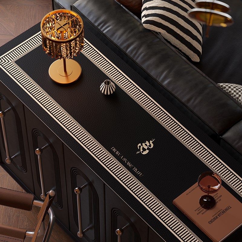 添福丝丝餐边柜垫防水防油蛇年喜庆电视柜桌布台面保护垫2025新年