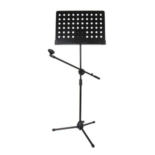 吉他谱架带话筒乐谱一体加粗加厚升降折叠便携式学生家用曲谱架子