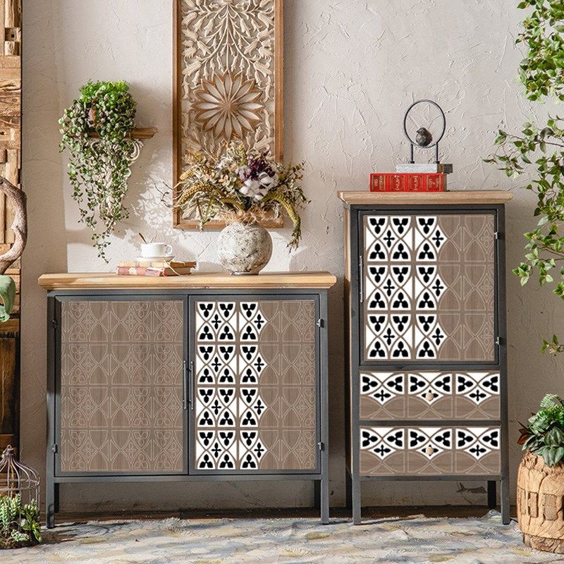 欧式复古旧家具贴木纹床头柜柜子改色翻新保护膜pvc创意自粘墙纸,家居饰品,家具贴,淘宝优惠券,粉丝福利购,淘宝优惠卷