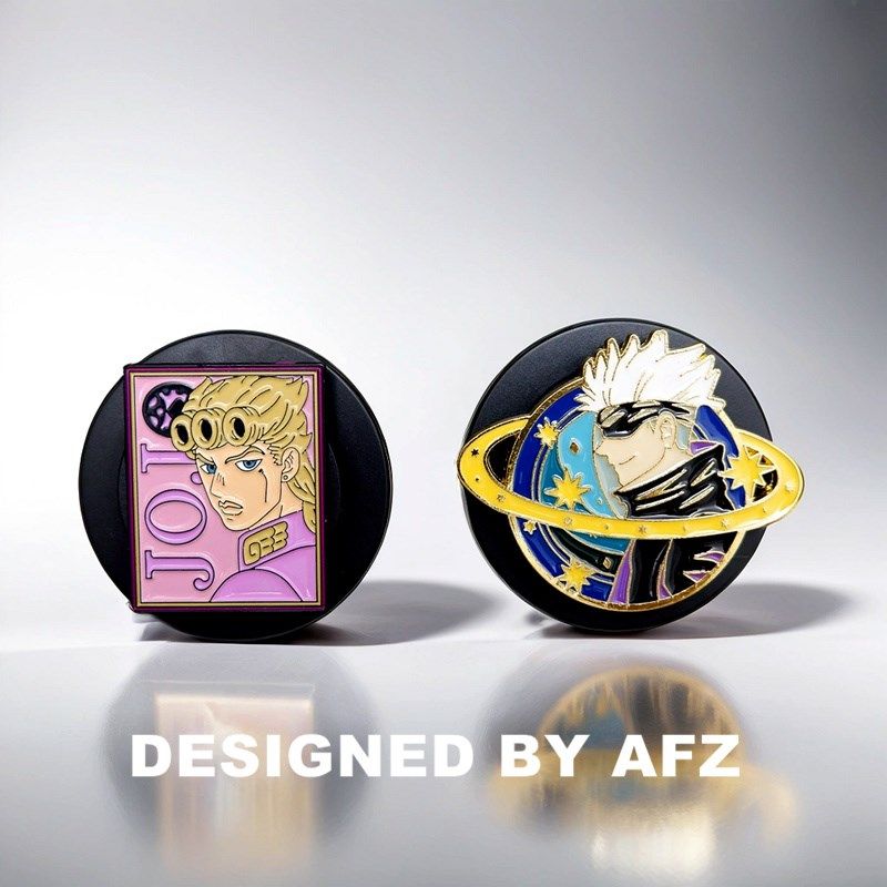 日系卡通漫画jojo金属黑MagSafe适用强磁吸指环气囊支架伸缩男友,3C数码配件,手机支架/手机座,淘宝优惠券,粉丝福利购,淘宝优惠卷