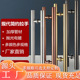 玻璃门拉手304不锈钢拉手推拉门把手大门拉手加厚玫瑰钛金圆管