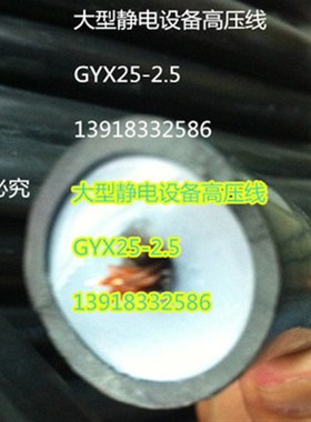 150KV/250KV高压线大型环保用静电除尘高压线GYX25-2.5/4平方/6平