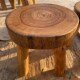实木小矮凳香樟木换鞋 凳四腿圆形家用餐凳原木根雕小板凳茶架底座