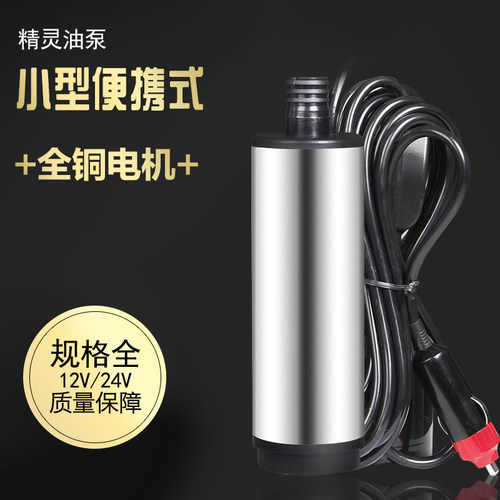 12V/24V迷你电动抽油泵直流加油泵柴油泵潜水泵小油泵抽小型水泵