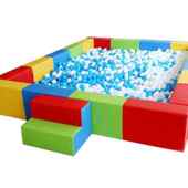 海洋球池室内大型围栏幼儿园软包球池围栏儿童沙池商用设计定做.o