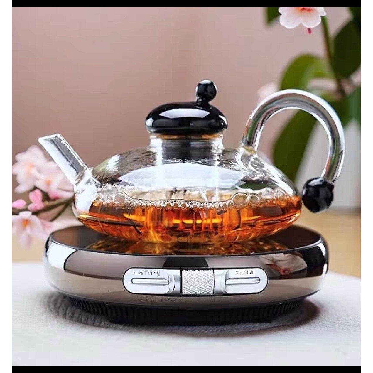 茗凤祥1300W电陶炉家用保温超薄迷你围炉煮茶电茶炉自动煮茶器