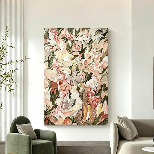 现代简约喷绘装饰画玄关客厅沙发背景墙卧室装饰挂画繁花植物花卉
