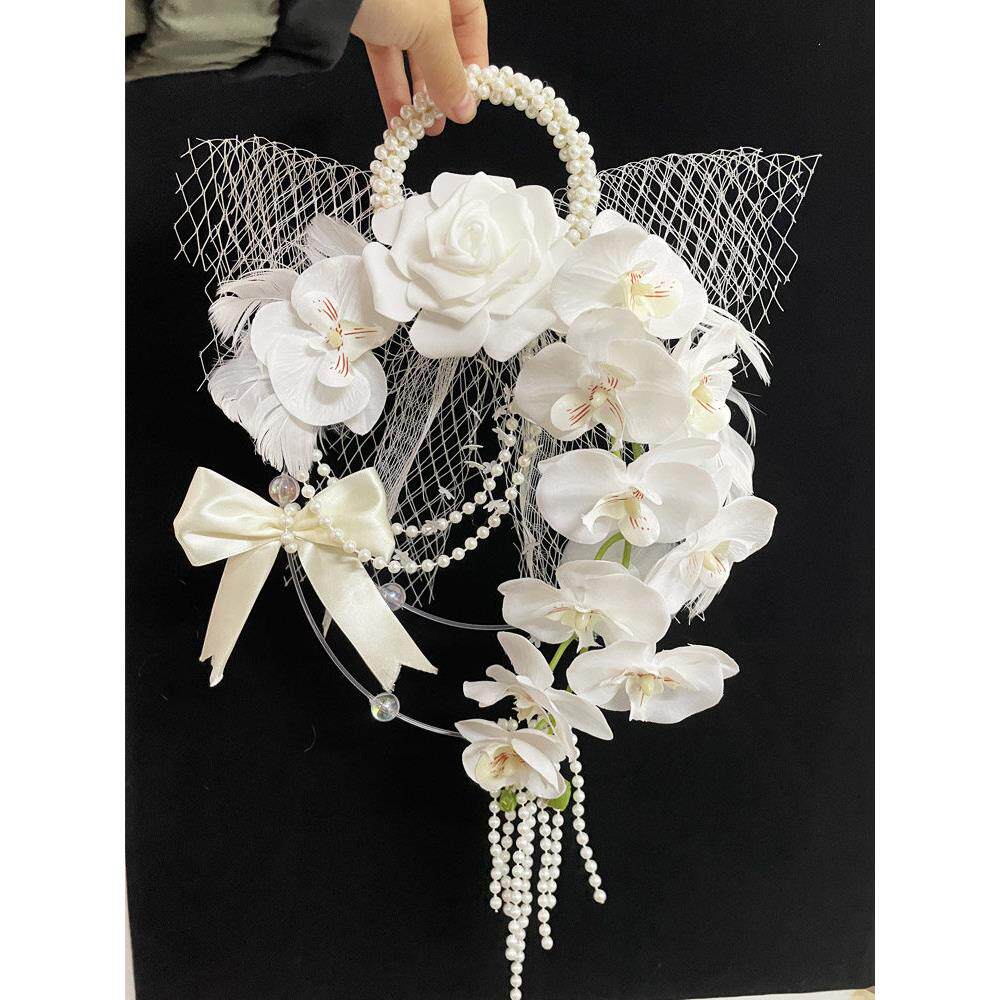 十缨米哥同款婚礼婚纱新娘结婚手捧花手拧花束diy材料包婚庆用品