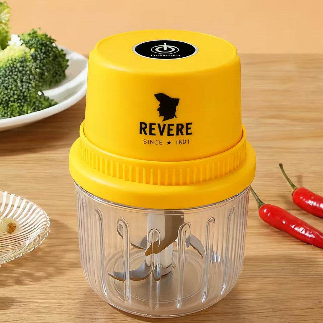 【350ml】康宁里维尔REVERE充电款打蒜机无线多功能料理机黄色款