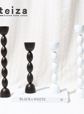 Oteiza现代欧式金属烛台摆件客厅餐厅样板间桌面饰品家居软装摆设