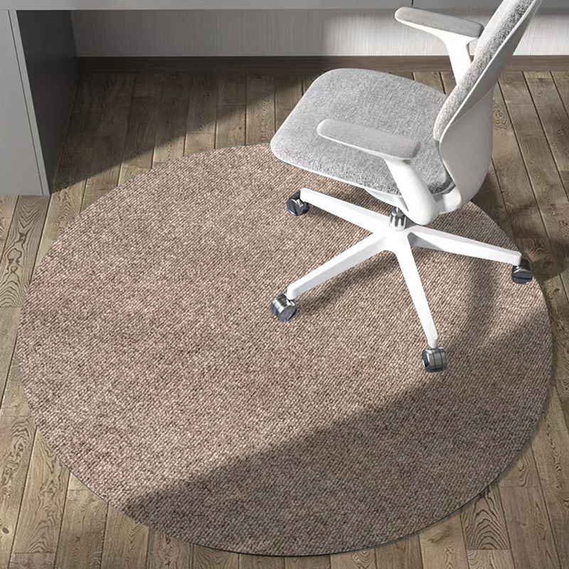 圆形电脑椅垫子地垫电脑桌转椅电竞椅子书房办公室办公椅防滑地毯