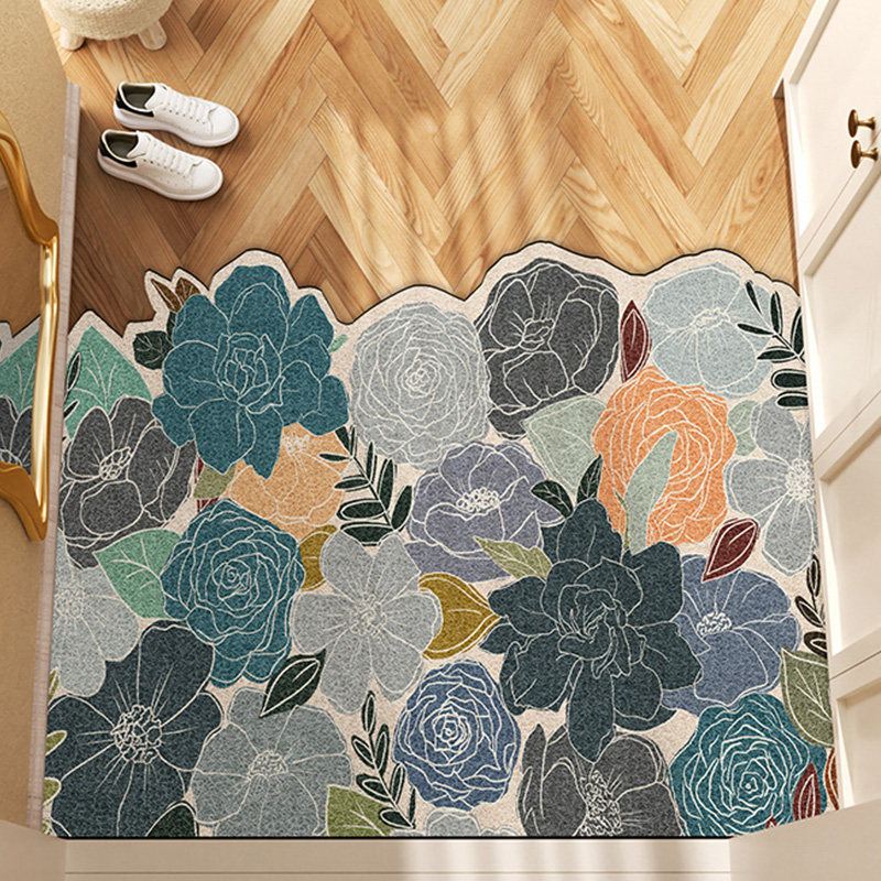 异形不规则花卉入户进门口地垫脚踩垫子丝圈除尘地毯防滑玄关裁剪,居家布艺,入户地垫,淘宝优惠券,粉丝福利购,淘宝优惠卷