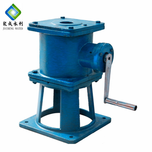 启闭机闸门手摇侧摇手轮螺杆式渠道铸铁闸门污水处理一体式启闭机