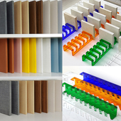 样块色板展示架整体橱柜门板色卡瓷砖石材试用包品展架压克力色板