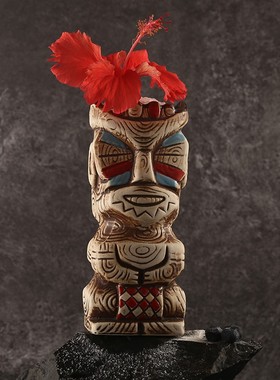 酒吧灵魂北美夏威夷风格磨砂女巫个性夏日特调鸡尾酒陶瓷杯tiki杯