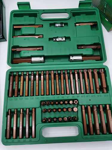 60件星批套装H414T2052M514MP12旋具头内六角花型12角梅花