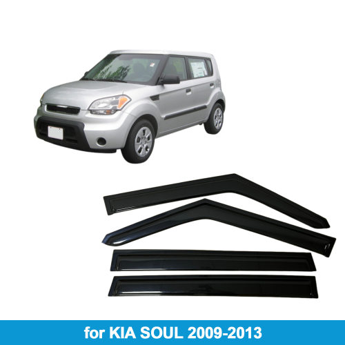 适用起亚KIA SOUL AM 2009-2013晴雨挡侧窗导流板雨眉加厚透光