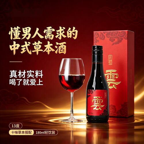 十味草本酒）药食同源红葡萄酒养13度微醺补礼盒男人女人官方正品