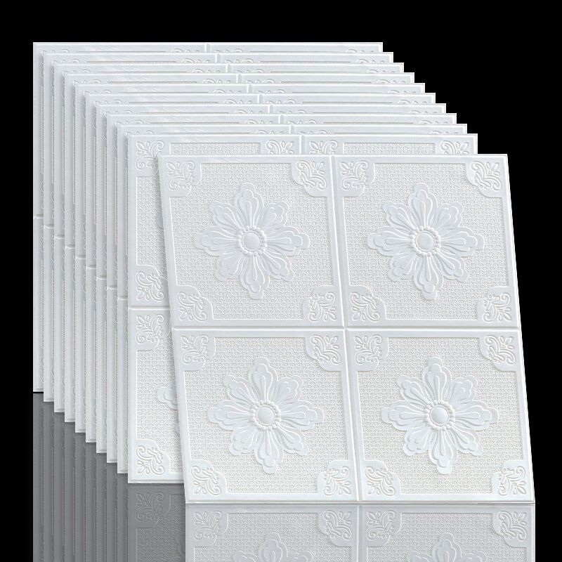 天花板贴纸自粘墙纸吊顶墙顶水泥墙防水3d立体背景墙装饰泡沫壁纸,家居饰品,软装墙贴,淘宝优惠券,粉丝福利购,淘宝优惠卷