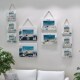 地中海三连挂墙相框照片墙组合搭配画框创意儿童相架家居装 饰挂件