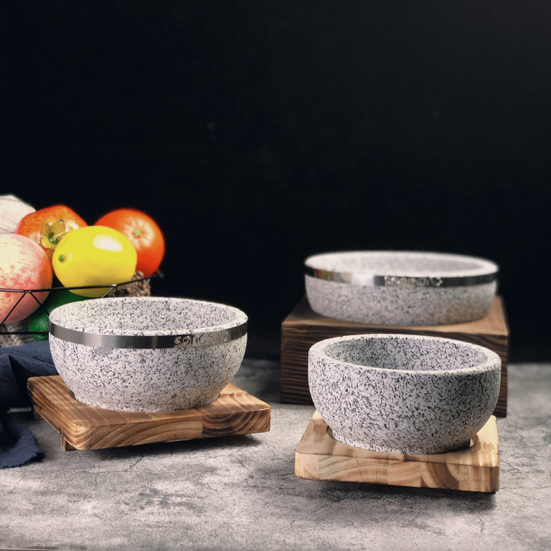 三聪石锅日韩式天然石头餐具餐厅饭店韩国料理拌饭专用石锅石碗,厨房/烹饪用具,砂锅/石锅,淘宝优惠券,粉丝福利购,淘宝优惠卷