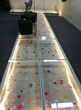 钢化玻璃舞台走秀T台舞台酒店活动舞台婚庆地台酒吧发光驻唱台