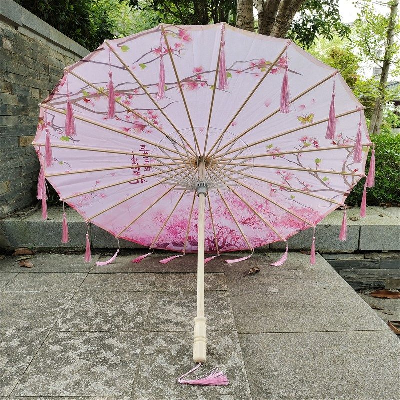 古风汉服流苏伞油纸伞摄影古装伞道具装饰伞舞蹈走秀伞加厚绸布伞,家居饰品,工艺伞,淘宝优惠券,粉丝福利购,淘宝优惠卷