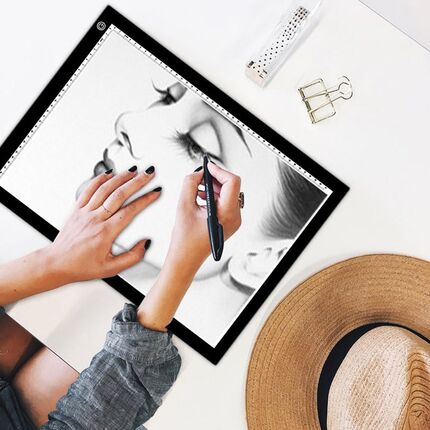 A3A4磁吸拷贝台学生美术绘画工具透写临摹板led素描拷贝板