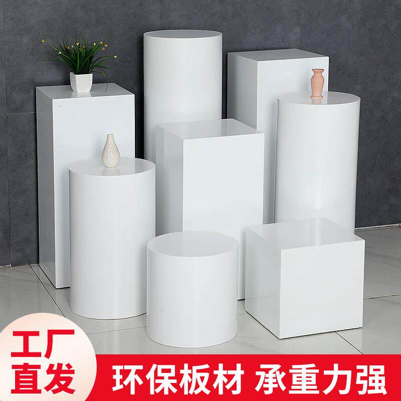 地台展示台子底座增高台圆形摆台烤漆模特小地台长方形底座展示台