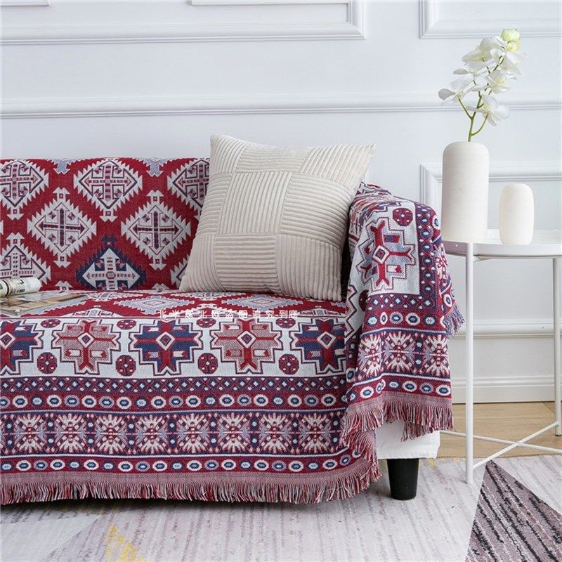 波西米亚双面加厚防滑苏米诺全包沙发巾 沙发套沙发垫盖毯防尘罩,居家布艺,万能盖巾,淘宝优惠券,粉丝福利购,淘宝优惠卷