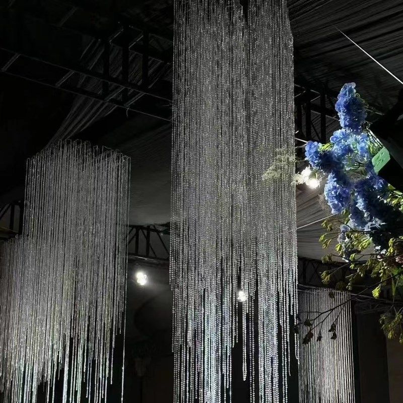 婚庆若汐流苏珠帘悬吊式天花板装饰道具婚礼铁艺架地球珠帘路引背,节庆用品/礼品,路引,淘宝优惠券,粉丝福利购,淘宝优惠卷