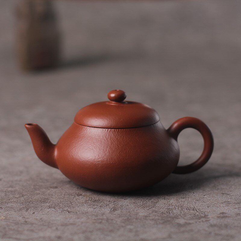驯砂记 小煤窑朱泥 老料纯手工紫砂壶 君德 150cc 小紫砂茶壶茶具