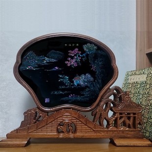 非遗工艺品扬州漆器摆件屏风摆件台屏出国外事商务礼品支持定制