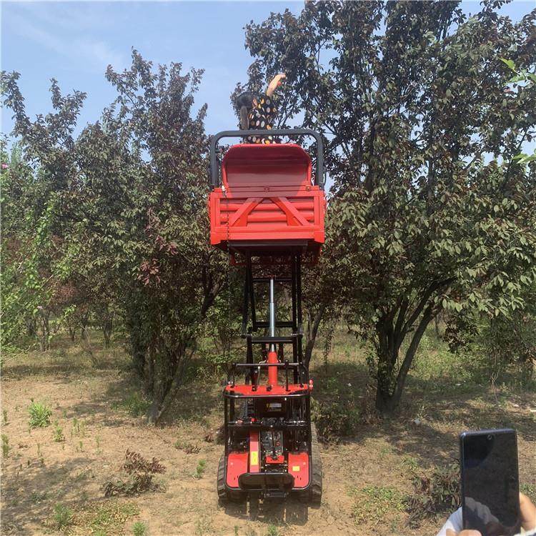 外贸出口山地爬山虎 液压自卸式小型农业机械 电子液压升降车修剪