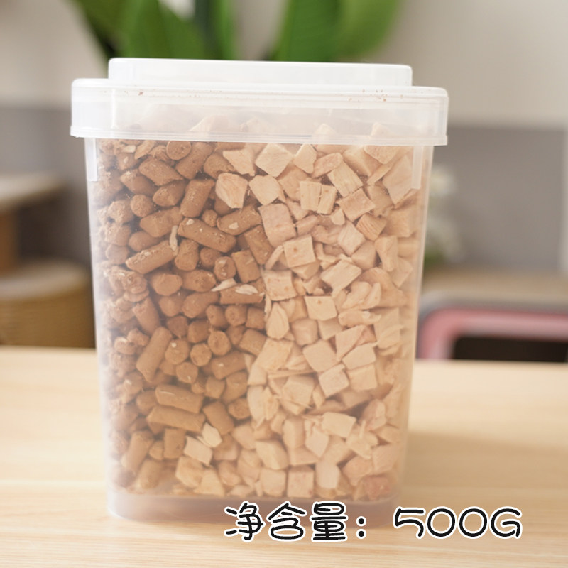 满满一桶 宠物冻干猫狗肉干鹌鹑鸡肉牛肉多春鱼猫粮伴侣猫咪零食
