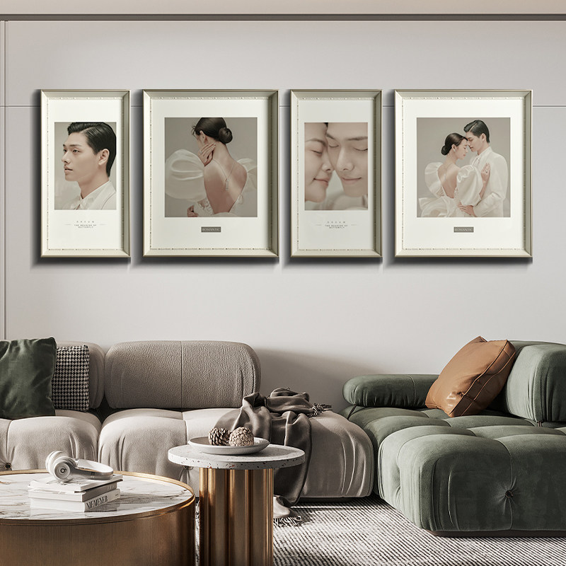 婚纱照相框摆台相册照片墙组合放大挂墙定制48寸卧室客厅照片制作,家居饰品,相框/画框,淘宝优惠券,粉丝福利购,淘宝优惠卷