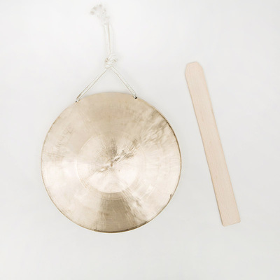 高低中音手锣小锣21公分三句半手锣响铜锣纯铜高音锣鼓乐器小铜锣