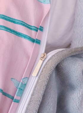 ab面纯棉加绒珊瑚绒被套单件冬季加厚单面法兰绒毛保暖被罩四件套