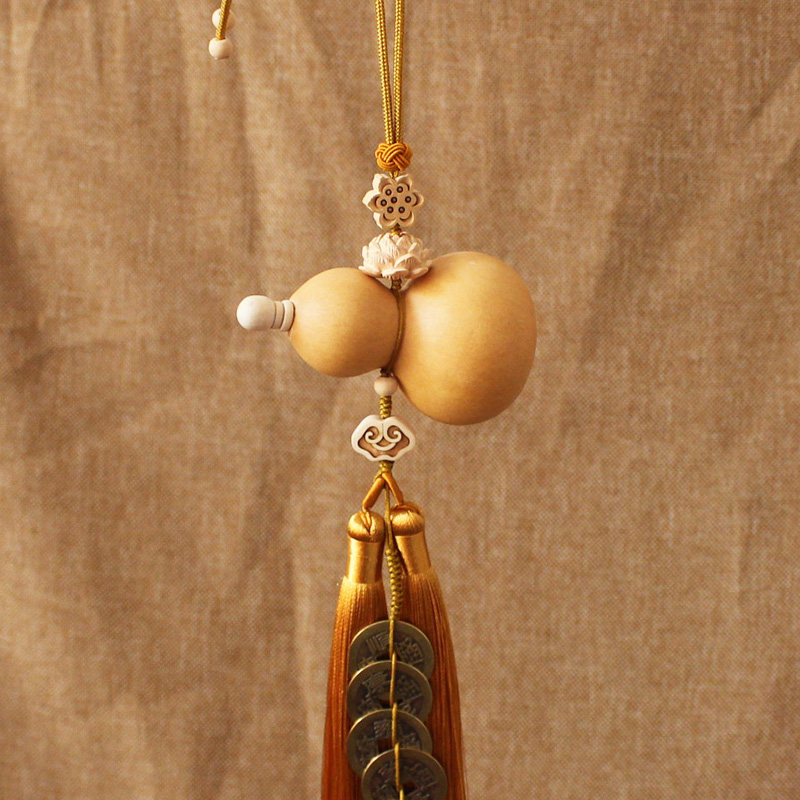 门对门天然开口木葫芦挂件五帝铜钱大门玄关横梁客厅阳台窗户汽车,特色手工艺,葫芦,淘宝优惠券,粉丝福利购,淘宝优惠卷