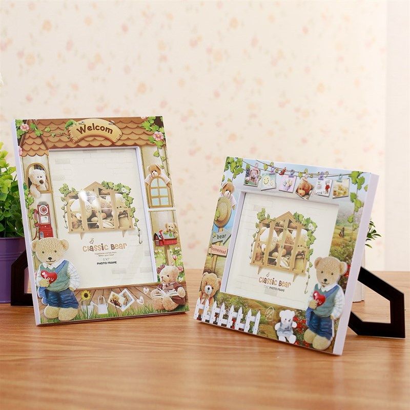 七寸创意卡通儿童卧室客厅摆台宝宝可爱相框7寸幼儿园相架影楼,家居饰品,相框/画框,淘宝优惠券,粉丝福利购,淘宝优惠卷