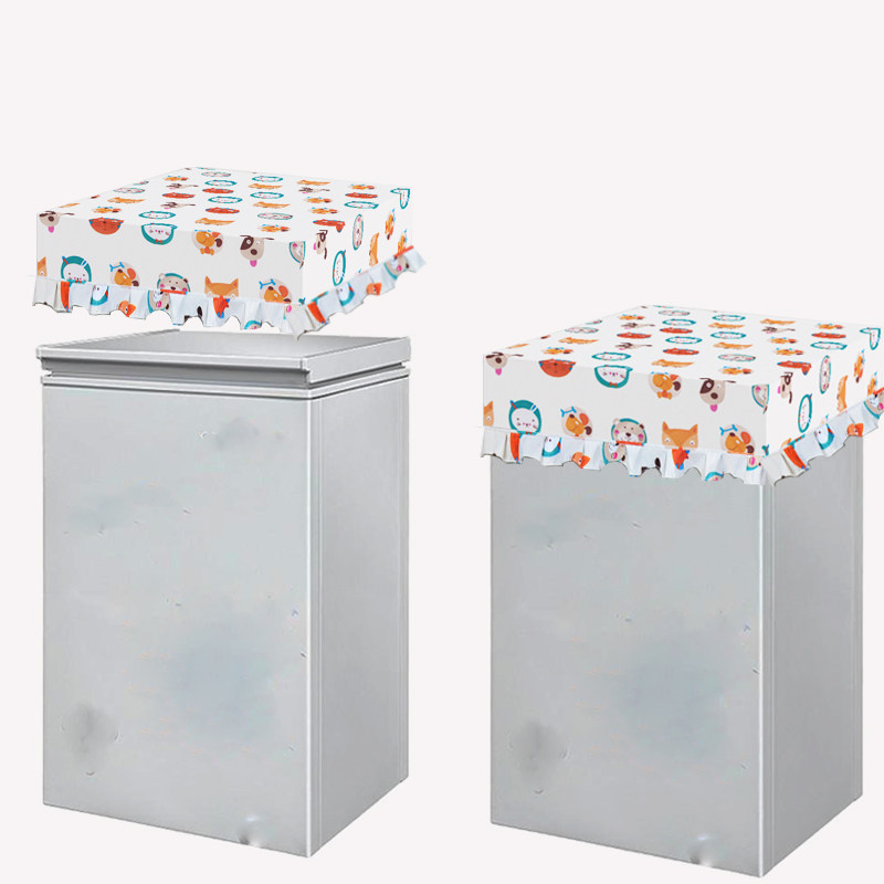 定做冰柜防尘盖巾防水防晒长正方形防油污家用大小冰柜盖布