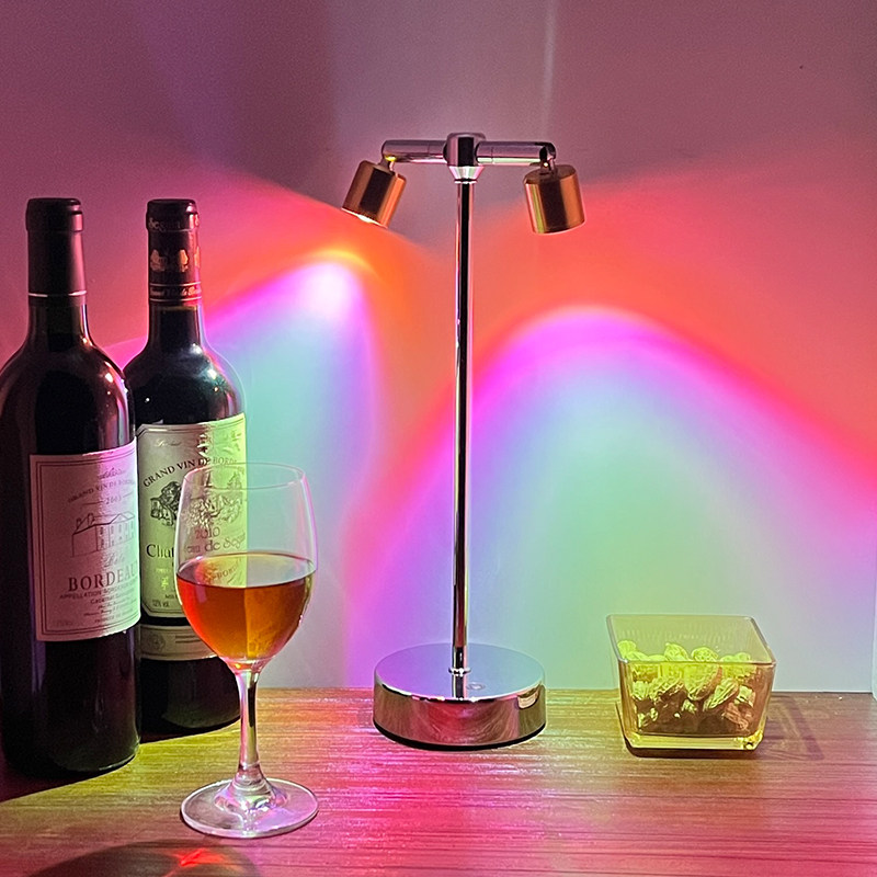 充电酒吧台灯户外餐厅桌面氛围灯卡座服务小夜灯高杆射灯清吧桌灯,家装灯饰光源,装饰台灯,淘宝优惠券,粉丝福利购,淘宝优惠卷