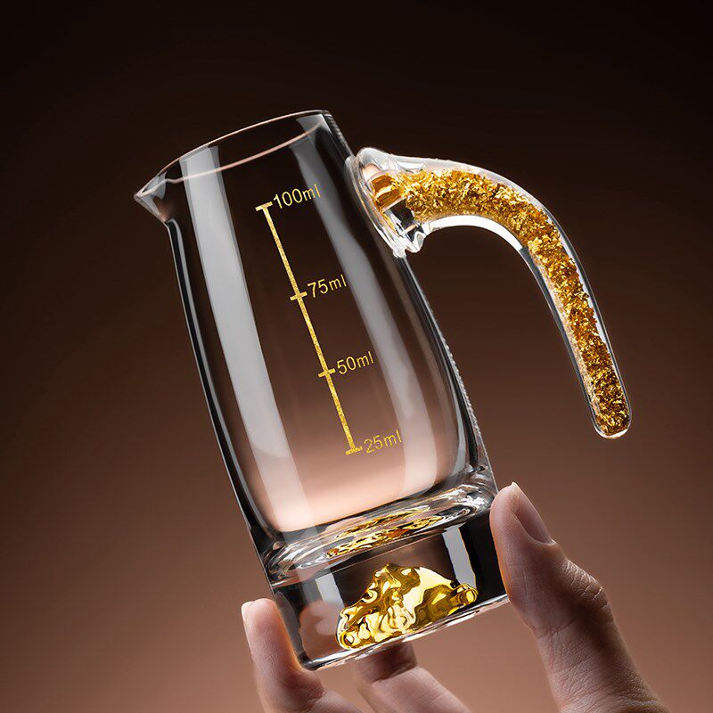 高档水晶玻璃白酒分酒器套装家用一口小酒杯子商用二两酒盅酒具