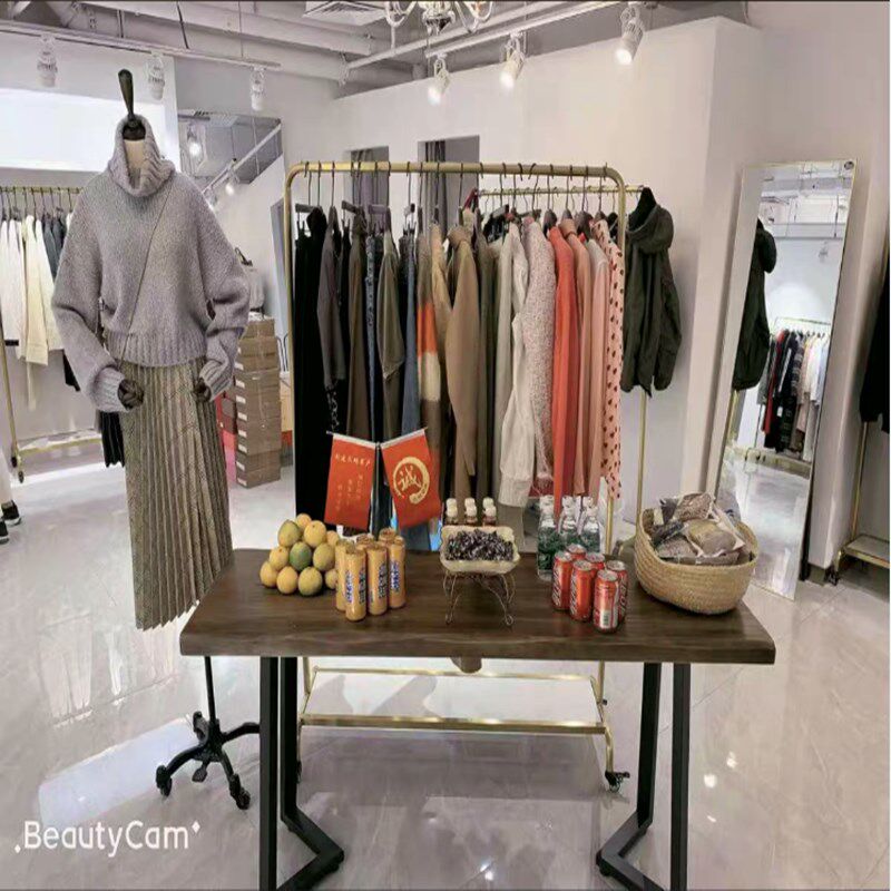 北欧女服装店展示桌包包鞋店展示台童装中间摆放工作台长方形桌子