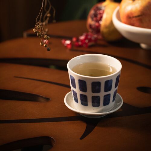 生野造物龟背竹变色桌子茶几胡桃木色客厅中古变色复古边几角几
