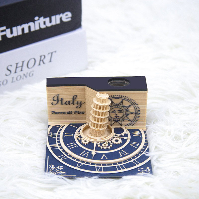 3D立体纸雕便利贴本模型意大利披萨斜塔钟楼罗马建筑可批量定制造,文具电教/文化用品/商务用品,立体便签/3D纸雕,淘宝优惠券,粉丝福利购,淘宝优惠卷