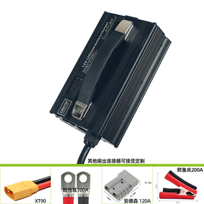 12V大单体磷酸铁锂电池房车用14.6V40A智能充电器带数显表110VAC