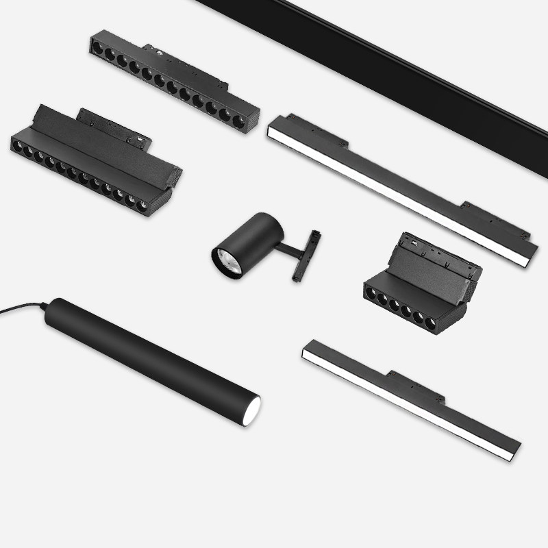 磁吸轨道灯设计组合套餐客厅卧室无主灯照明嵌入式led线灯无边框,家装灯饰光源,轨道磁吸灯,淘宝优惠券,粉丝福利购,淘宝优惠卷