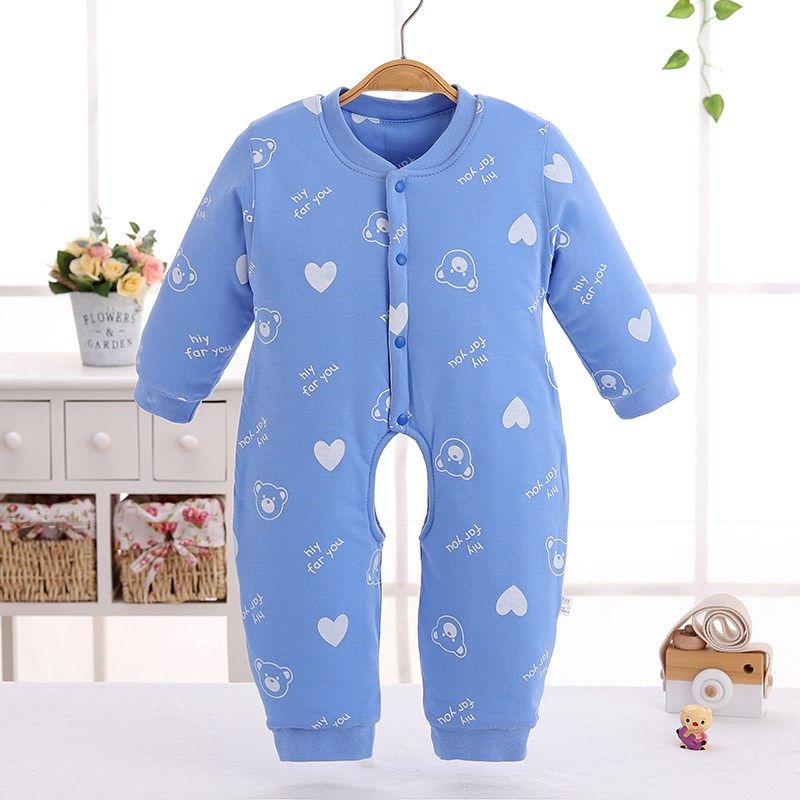 婴儿开裆连体衣秋冬三层夹棉新生儿棉衣长袖无骨厚款男女宝宝棉服,童装/婴儿装/亲子装,连身衣/爬服/哈衣,淘宝优惠券,粉丝福利购,淘宝优惠卷